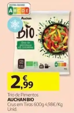 Auchan Trio de Pimentos Auchan Bio promoção