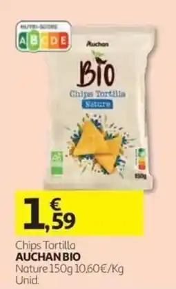 Auchan Chips Tortilla Auchan Bio Nature promoção