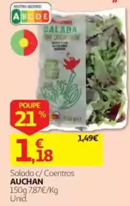 Auchan Salada c/ Coentros Auchan promoção