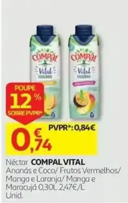 Auchan Néctar compal vital promoção