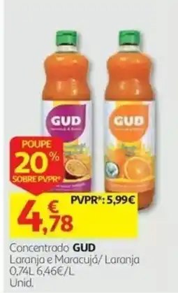 Auchan Concentrado gud laranja e maracujá / laranja promoção