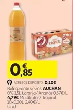 Auchan Refrigerante s/ Gás Auchan promoção