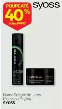 Auchan Syoss numa seleção de lacas, mousses e styling promoção