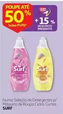 Auchan Numa Seleção de Detergentes p/ Máquina de Roupa Ciclos Curtos SURF promoção