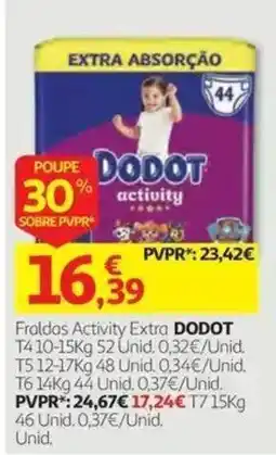 Auchan Fraldas activity extra dodot promoção