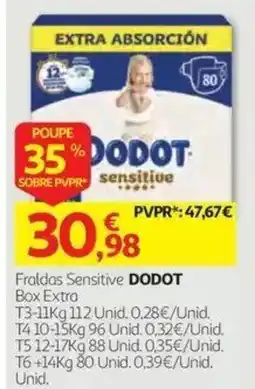 Auchan Fraldas Sensitive DODOT promoção