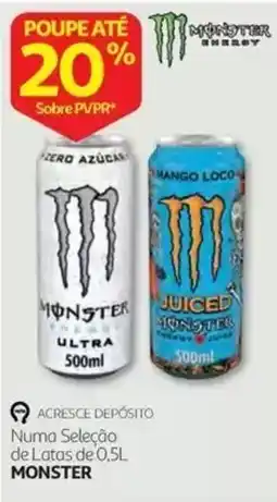 Auchan Monster energy ultra zero azúcar promoção