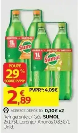 Auchan Refrigerante c/ Gás SUMOL promoção