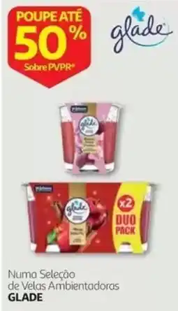 Auchan Numa Seleção de Velas Ambientadoras Glade promoção