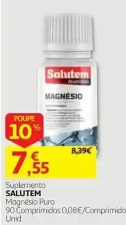 Auchan Suplemento Salutem Magnésio Puro promoção