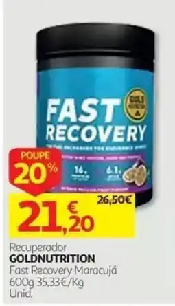 Auchan recuperador goldnutrition fast recovery maracujá promoção