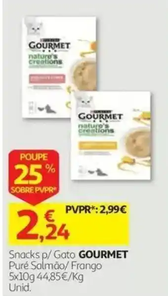 Auchan Snacks p/ Gato GOURMET promoção