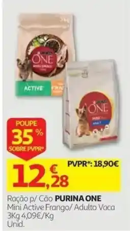 Auchan Ração p/ Cão Purina One promoção
