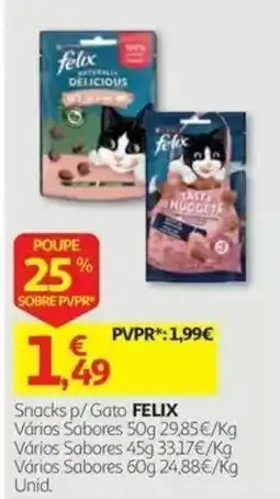 Auchan Snacks p/ Gato FELIX promoção