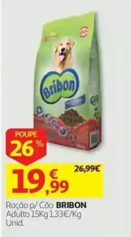 Auchan Ração p/ Cão BRIBON promoção
