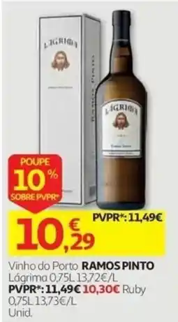 Auchan Vinho do Porto Ramos Pinto Lágrima promoção