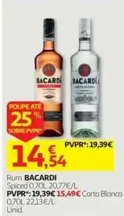 Auchan rum bacardi spiced promoção