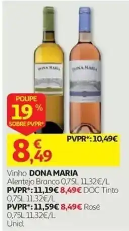 Auchan Vinho dona maria promoção