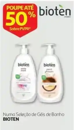 Auchan bioten numa seleção de géis de banho promoção