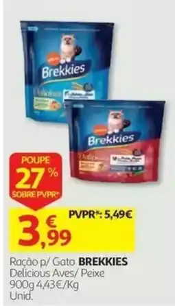 Auchan Ração p/ Gato BREKKIES promoção