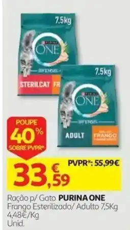 Auchan Ração p/ Gato PURINA ONE promoção