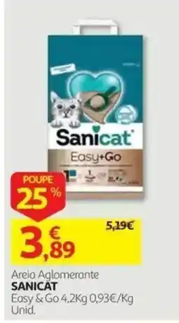 Auchan Areia Aglomerante Sanicat Easy & Go promoção