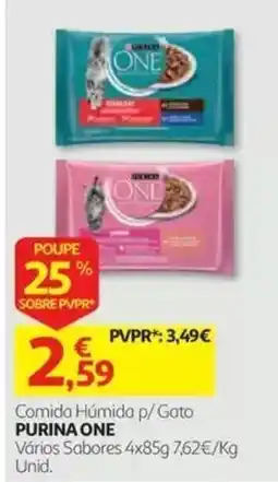 Auchan comida húmida p/ gato purina one promoção
