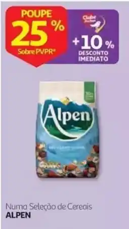 Auchan Numa Seleção de Cereais Alpen promoção