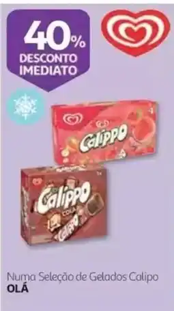 Auchan Numa Seleção de Gelados Calipo OLÁ promoção