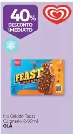Auchan No Gelado Feast Caramelo OLÁ promoção