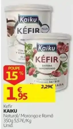 Auchan Kefir Kaiku Natural/Morango e Romã promoção