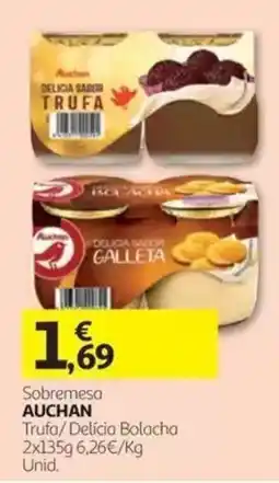 Auchan Sobremesa Auchan Trufa/Delicia Bolacha promoção