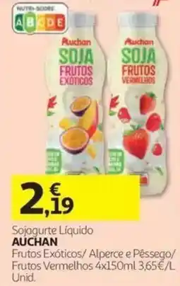 Auchan Sojagurte Líquido Auchan promoção
