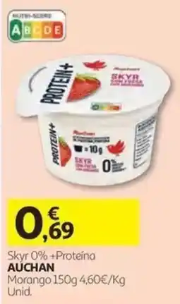 Auchan Skyr 0% +Proteína Auchan promoção