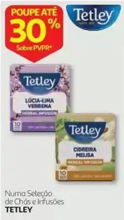Auchan Tetley numa seleção de chás e infusões promoção