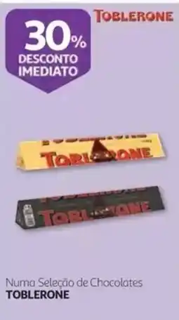 Auchan Toblerone numa seleção de chocolates toblerone promoção