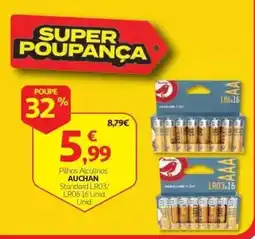 Auchan Pilhas Alcalinas Auchan promoção