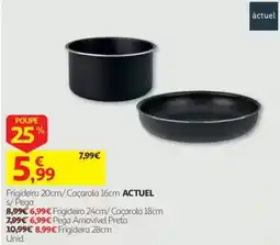 Auchan Frigideira 20cm/ Caçarola 16cm promoção
