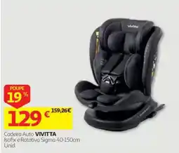 Auchan Cadeira Auto Vivitta promoção