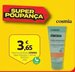 Auchan máscara de rosto cosmia promoção