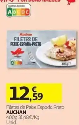 Auchan Filetes de Peixe Espada Preto Auchan promoção
