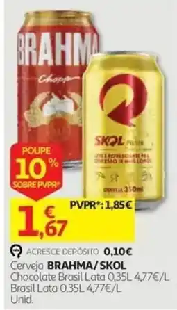 Auchan Cerveja Brahma/Skol promoção