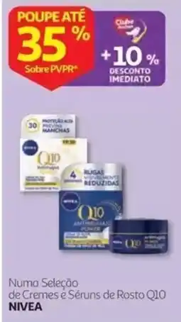 Auchan Numa Seleção de Cremes e Séruns de Rosto Q10 NIVEA promoção
