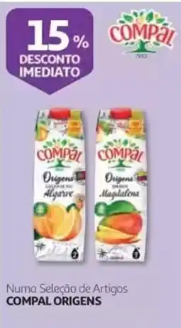 Auchan Numa Seleção de Artigos Compal Origens promoção