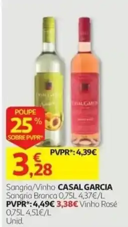 Auchan Sangria/Vinho CASAL GARCIA promoção