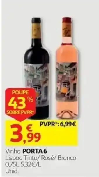 Auchan Vinho porta 6 promoção