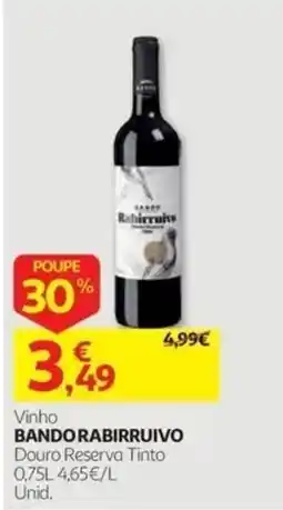 Auchan Vinho Bando Rabirruivo promoção