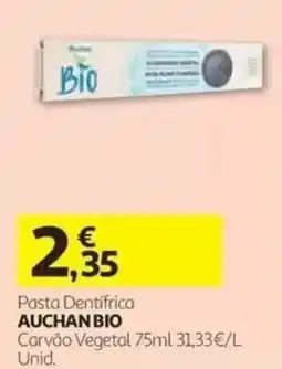 Auchan Pasta dentífrica auchan bio promoção