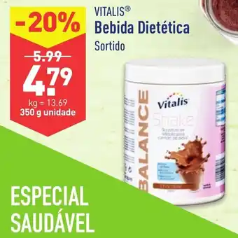 ALDI Vitalis Bebida Dietética 350g promoção