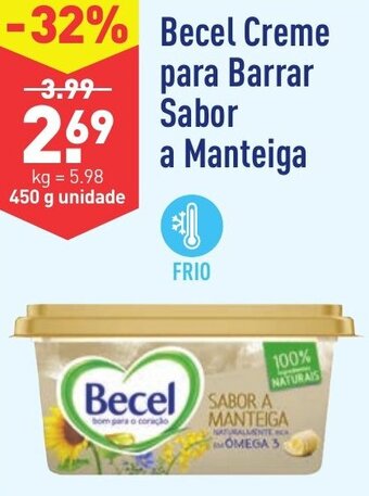 ALDI Becel Creme para Barrar Sabor a Manteiga 450g promoção